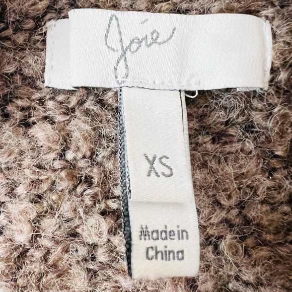 Joie waterfall open long sleeve cozy side pockets wool blend cardigan sweater - Picture 7 of 8